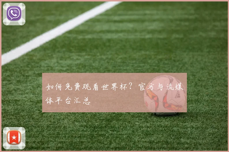 如何免费观看世界杯？官方与流媒体平台汇总